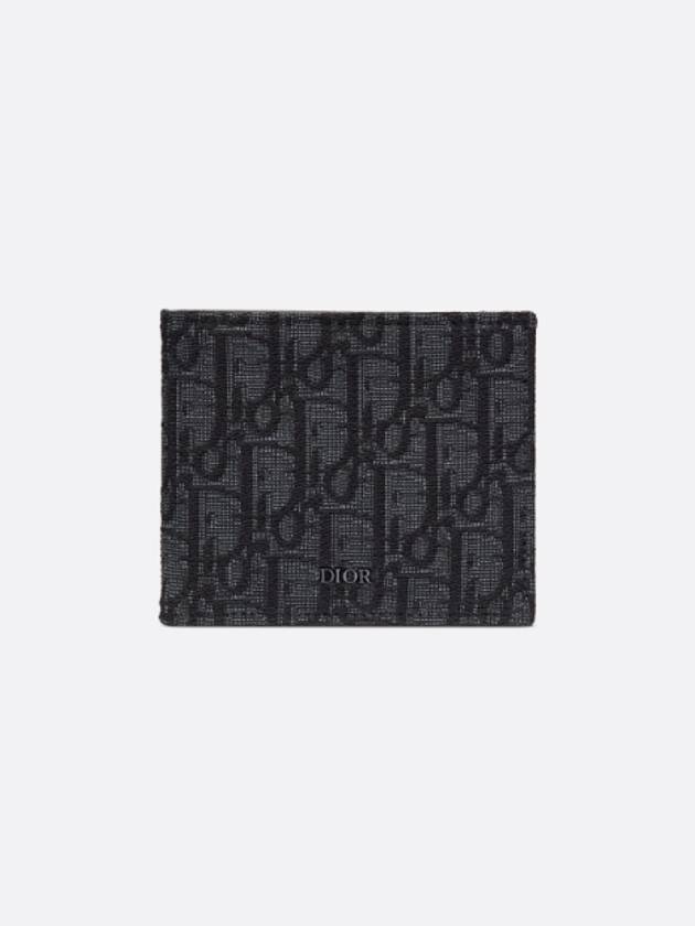 Wallet Black  Oblique Jacquard - DIOR - BALAAN 2