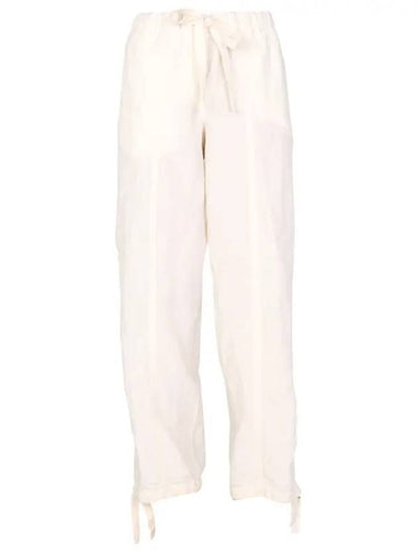 Women's Straight Pants White - JIL SANDER - BALAAN 1