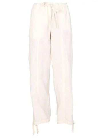 Women's Straight Pants White - JIL SANDER - BALAAN 1