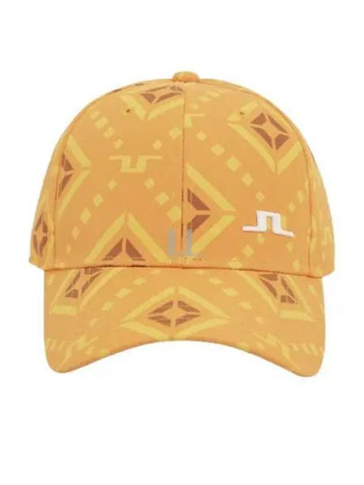 Layla Print Ball Cap Orange Diamond Logo - J.LINDEBERG - BALAAN 2