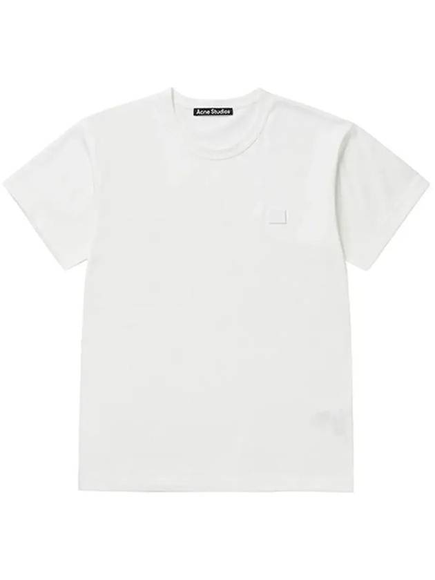 Face Patch Crew Neck Short Sleeve T-Shirt White - ACNE STUDIOS - BALAAN 4