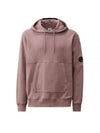 Diagonal Raised Fleece Lens Hoodie Purple - CP COMPANY - BALAAN 2