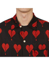Men's Break Heart Motif Print Short Sleeve Shirt Black - ALLSAINTS - BALAAN 7