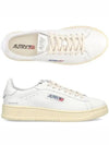 Dallas White Tab Leather Low Top Sneakers White - AUTRY - BALAAN 2