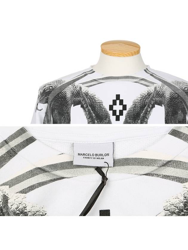 CMBA009 S1606 8026 0100 White Sweatshirt - MARCELO BURLON - BALAAN 4