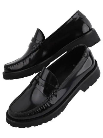 Glazed Leather Le Penny Loafer Women - SAINT LAURENT - BALAAN 1