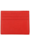 Logo Print Leather Card Wallet Red - BALENCIAGA - BALAAN 4