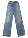 Logo 5 Pocket Denim Straight Jeans Sky Blue - PRADA - BALAAN 2