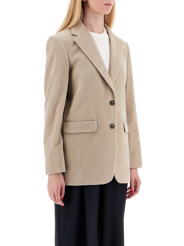 single-breasted corduroy blazer - MAX MARA - BALAAN 2