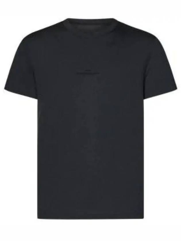 Reverse Embroidered Logo Stitched Cotton Short Sleeve T-Shirt Dark Grey - MAISON MARGIELA - BALAAN 2