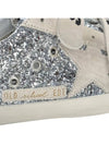 Old School Glitter Low Top Sneakers Silver - GOLDEN GOOSE - BALAAN 9