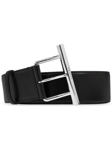 Alexander McQueen Leather Belt, Women's, Black - ALEXANDER MCQUEEN - BALAAN 1