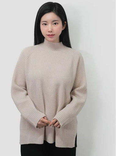 FW Eridani wool knit sweater beige 53663133600 002 - WEEKEND MAX MARA - BALAAN 1