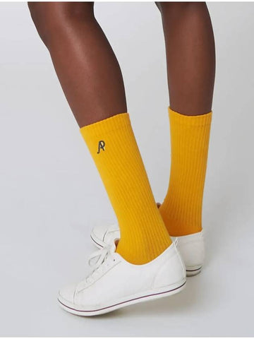 Cushion Crew Socks Yellow - ATHPLATFORM - BALAAN 1