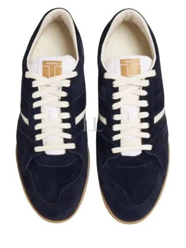 Suede Jackson LowTop Sneakers Navy - TOM FORD - BALAAN 2