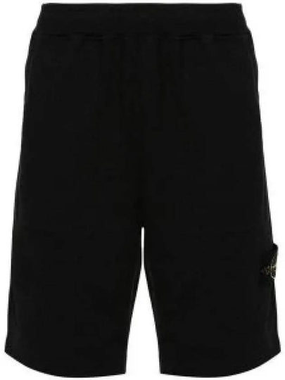 Compass Badge Track Shorts Black - STONE ISLAND - BALAAN 2