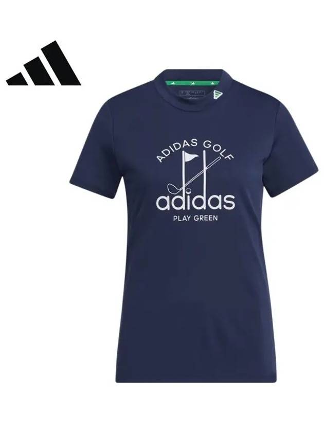 HS9029 Aero Ready Mock Neck Short Sleeve T-Shirt - ADIDAS GOLF - BALAAN 1