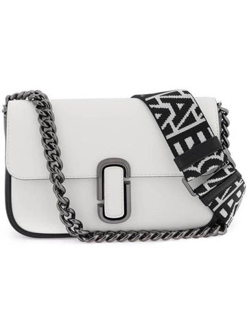 The J Mark Mini Shoulder Bag White Black - MARC JACOBS - BALAAN 1