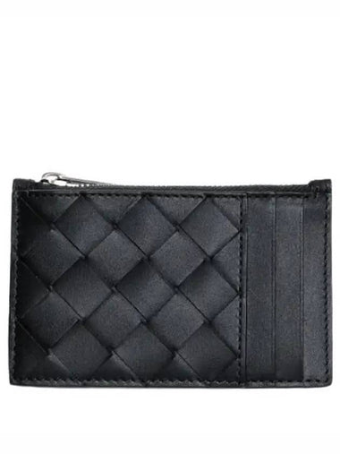 Intrecciato zipper card case wallet - BOTTEGA VENETA - BALAAN 1