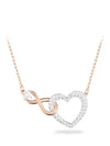 Hyperbola Infinity Heart Necklace Silver Rose Gold - SWAROVSKI - BALAAN 2