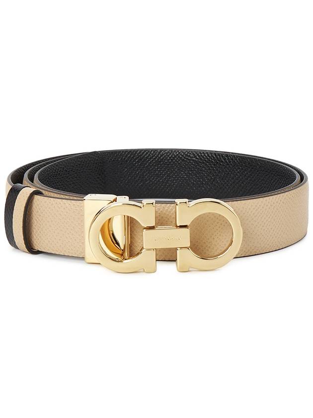 Ferragamo Gancini Women's Double-sided Belt 23 A565 543 0674559 Free Cutting - SALVATORE FERRAGAMO - BALAAN 1