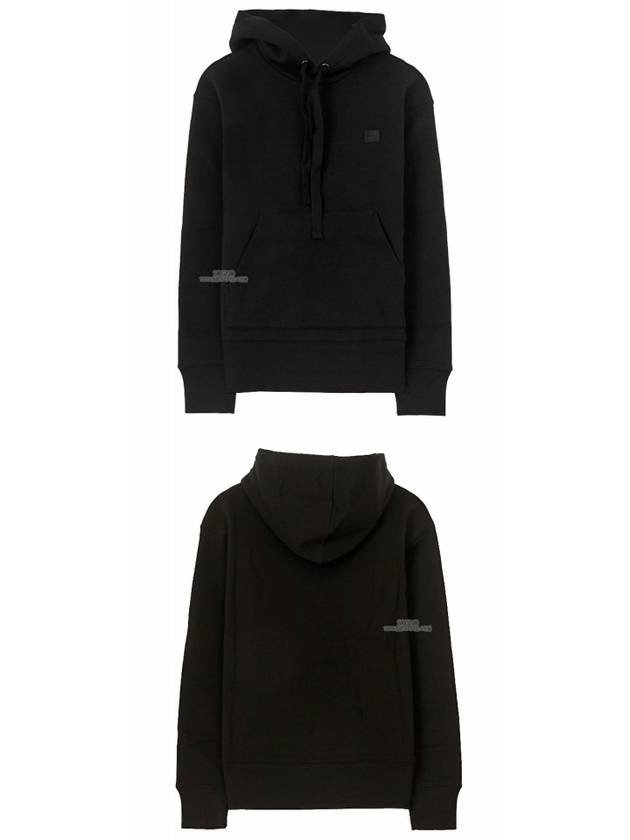 Ferris Face Patch Hoodie Black - ACNE STUDIOS - BALAAN 6