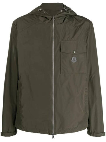 Fuyue Logo Patch Windbreaker Khaki - MONCLER - BALAAN 1