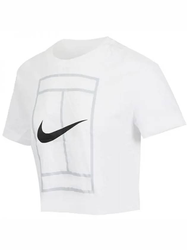 Genuine W Court Heritage Dry Fit Crop Top FQ6612 100 - NIKE - BALAAN 2