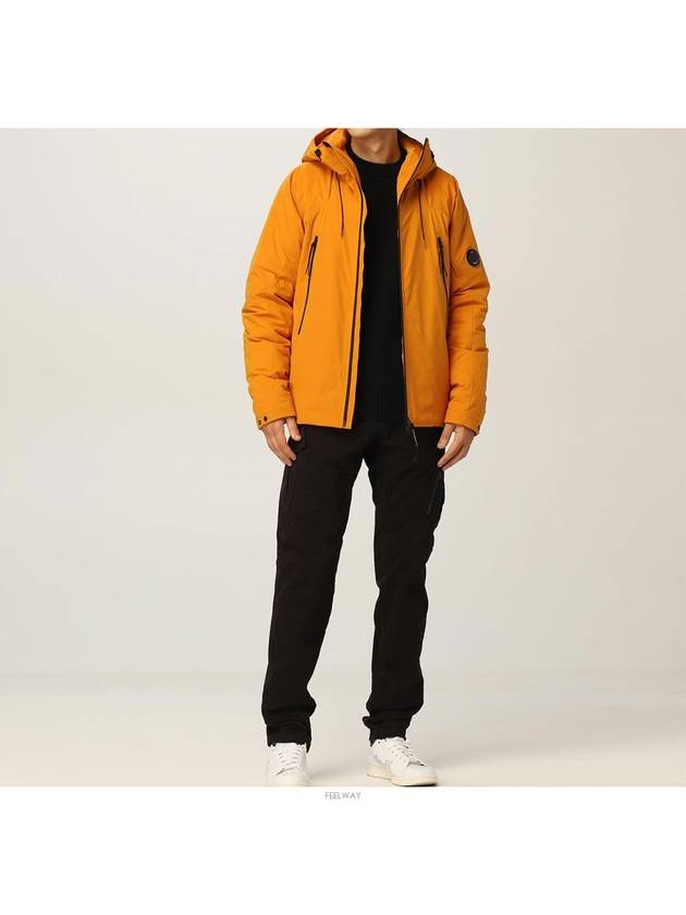 Men's Protech Lens Down Hooded Jacket Orange - CP COMPANY - BALAAN 4