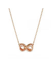 Hyperbola Infinity Necklace Rose Gold - SWAROVSKI - BALAAN 1