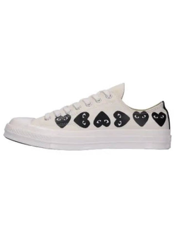 Converse Chuck Multi Heart Low Top Sneakers Beige - COMME DES GARCONS PLAY - BALAAN 1