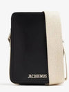 Le Cuerda Vertical Grosgrain Cross Bag Black - JACQUEMUS - BALAAN 2