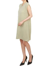 Women's V-neck Knit Midi Dress Green - MAISON MARGIELA - BALAAN 7