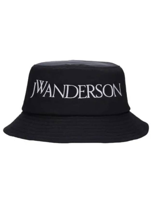 Logo embroidered bucket hat black - JW ANDERSON - BALAAN 1