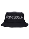 Embroidered Logo Bucket Hat Black - JW ANDERSON - BALAAN 2