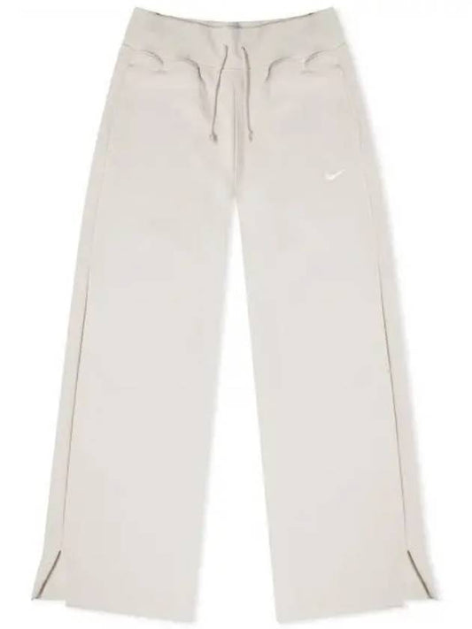 Phoenix Fleece Wide Leg Track Pants White - NIKE - BALAAN 2