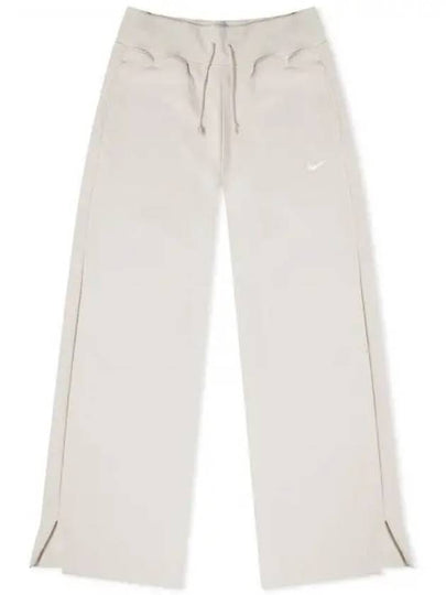 Phoenix Fleece Wide Leg Track Pants White - NIKE - BALAAN 2