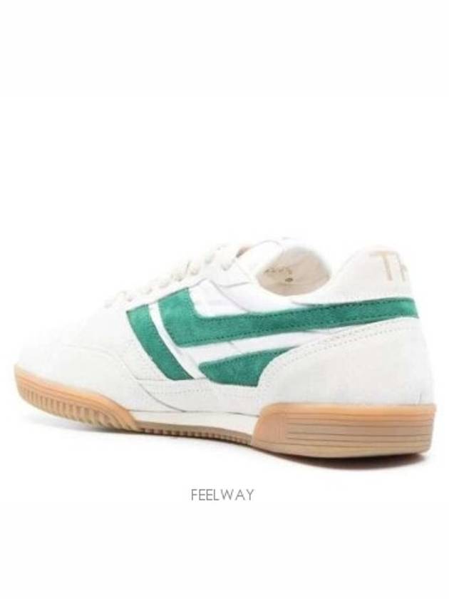 Jackson Suede Low Top Sneakers Green Ivory - TOM FORD - BALAAN 5