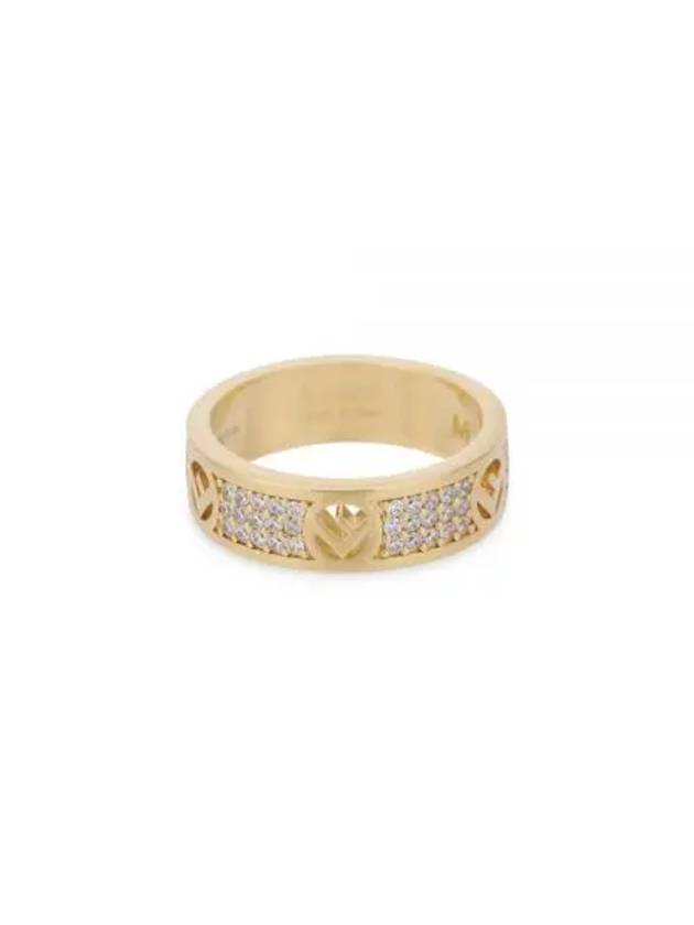 F Is Fendi Crystal Ring Gold - FENDI - BALAAN 2