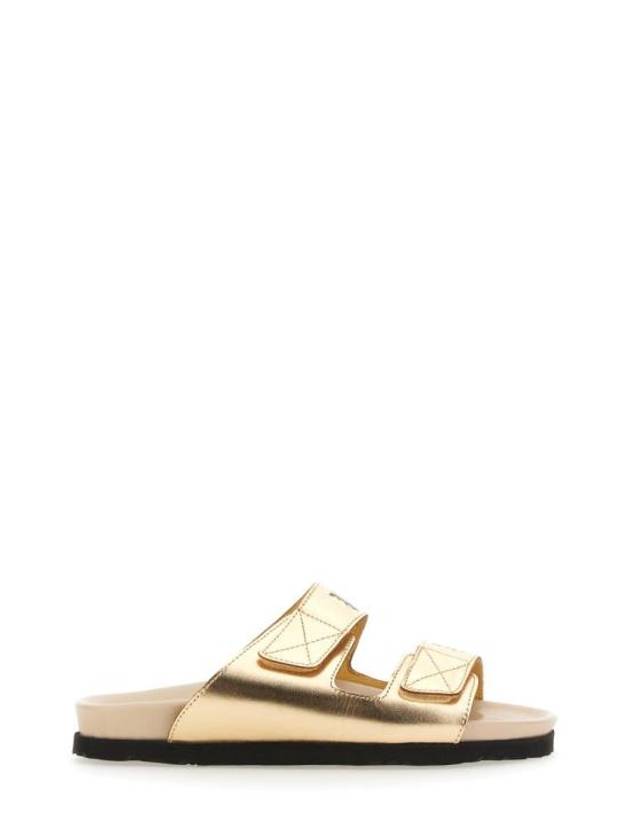 Sandals PWIH019 S23LEA0017661 GOLD - PALM ANGELS - BALAAN 1