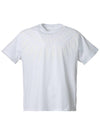 Multi Thunderbolt Print Short Sleeve T-Shirt White - NEIL BARRETT - BALAAN.