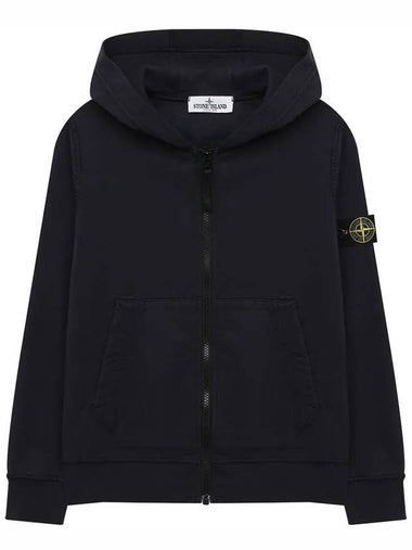 12th Anniversary Kids Waffen Hood Zip up Black 741660740 V0029 - STONE ISLAND - BALAAN 1