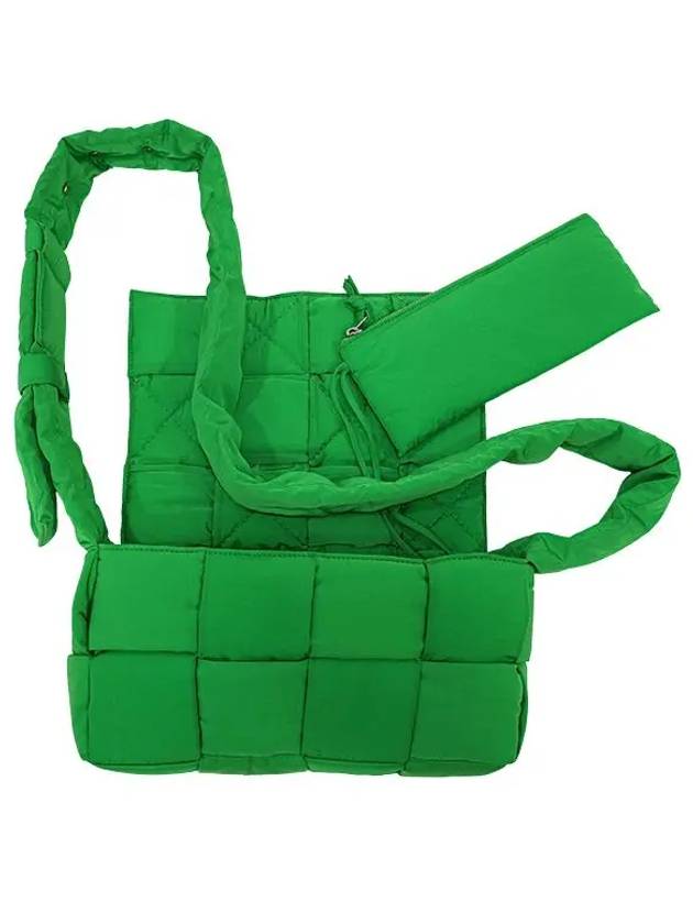 Padding Tech Medium Cassette Cross Bag Green - BOTTEGA VENETA - BALAAN 7