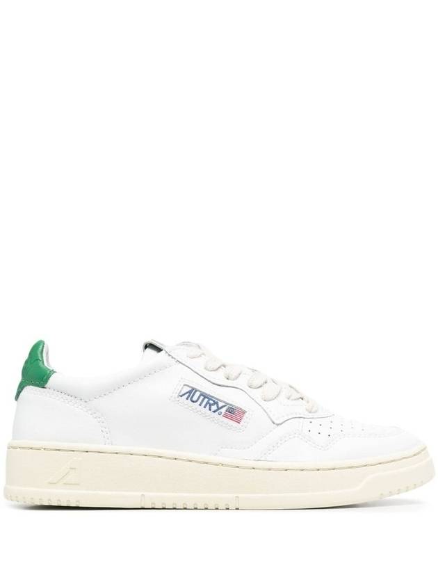 'Medalist' White Low Top Sneakers With Contrasting Heel Tab In Leather Woman - AUTRY - BALAAN 1