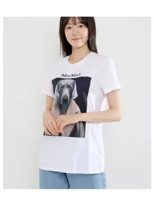 WOMEN S PRINTED COTTON T SHIRT 21946071600015 - MAX MARA - BALAAN 2