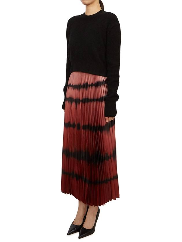 Curtis 2 In 1 Ombre Tie Dye Midi Dress Black Red - ALLSAINTS - BALAAN 4