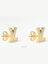 LV Iconic Enamel Earrings Gold Blue - LOUIS VUITTON - BALAAN 3