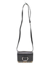 Burberry 8010959 Black Goatskin Vintage Check Silver D Ring Mini Cross Bag - BURBERRY - BALAAN 4