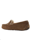 Ansley Fur Moccasin Loafer Chestnut - UGG - BALAAN.