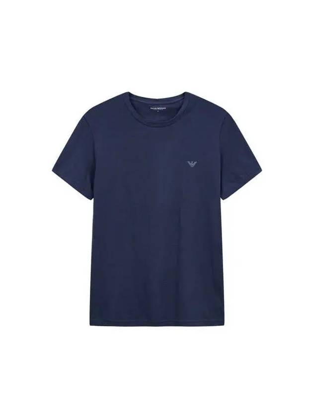 UNDERWEAR Men s Mini Eagle Logo Lounge T Shirt Marine - EMPORIO ARMANI - BALAAN 1